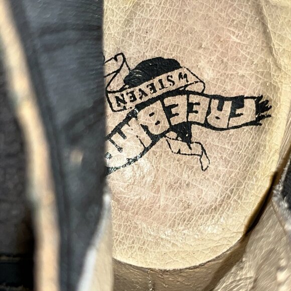 FREEBIRD by Steven MORGAN CHELSEA Black Distressed Leather Ankle Boot Booties 8 - Picture 6 of 10